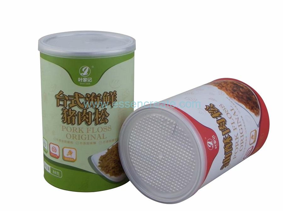 Tube Packaging Composite Dried Soft Fish Paper Canister