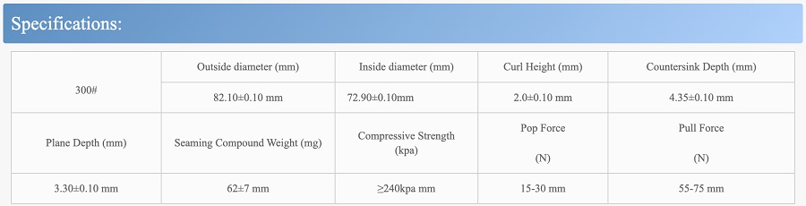 140mm 508# kolay açılır kapak