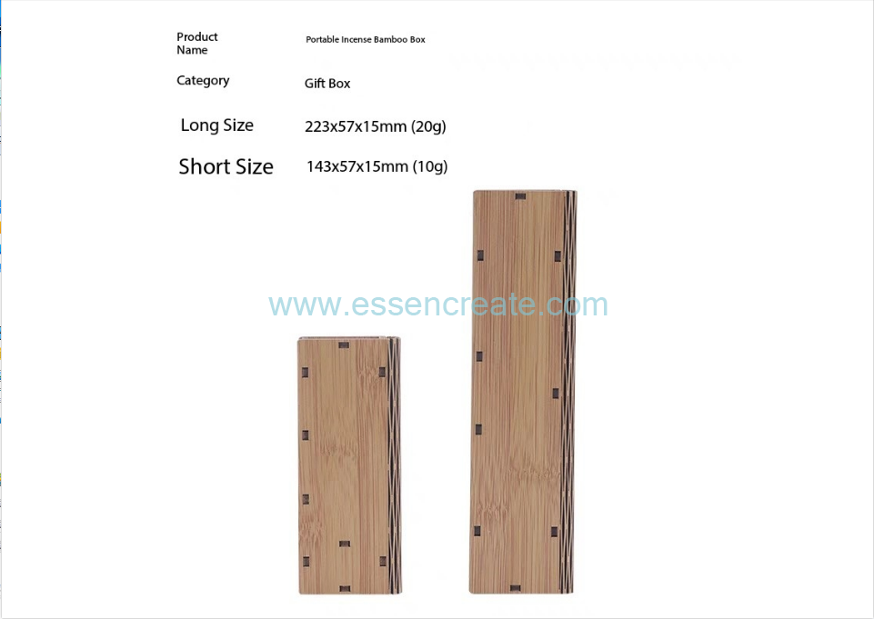 Incense Stick Bamboo Box 