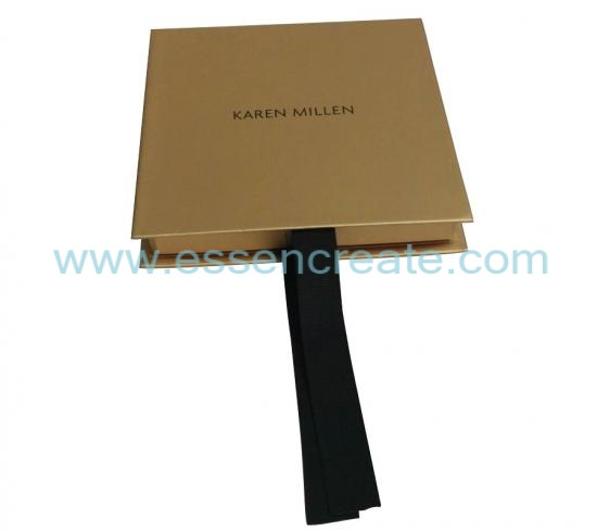 Foldable Gift Box with Ribbon Closure