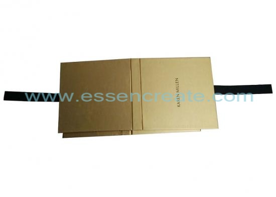 Foldable Gift Box with Ribbon Closure