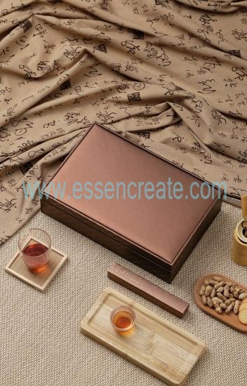 Leather Tea Cake Gift Box