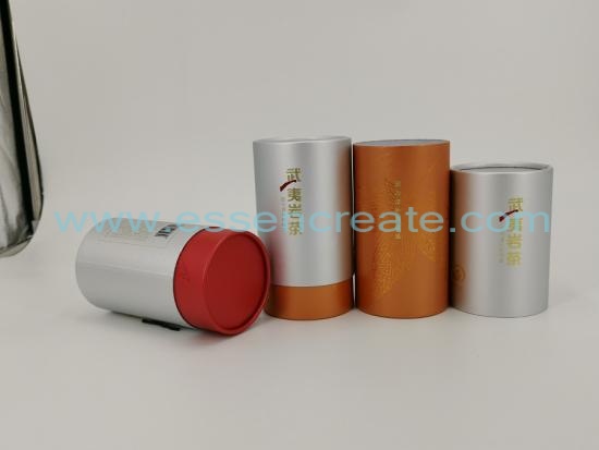 Tea Can Round Aluminum Metal Jar