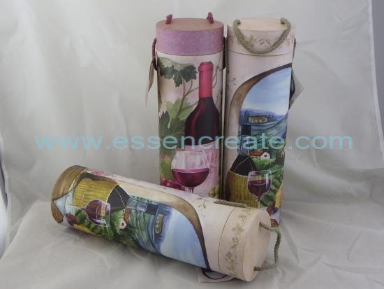 Wine Bottle Gift Packaging Tube Box