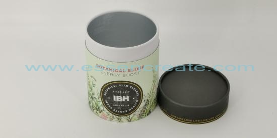 Round Rolled Edge Paper Can Packaging