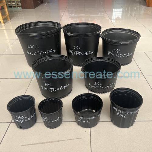 Plastik Saksılar Ağaç Fidanlığı HDPE Konteyner