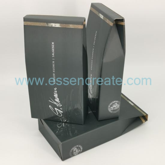 500ml Wine Whisky Packaging Foldable Gift Box