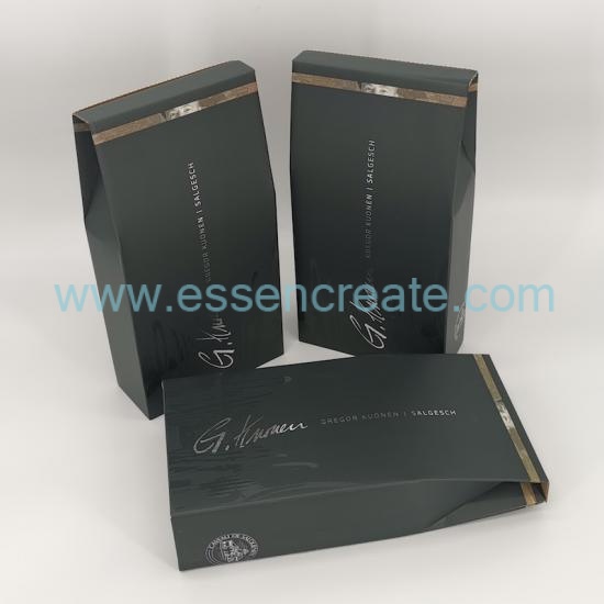 500ml Wine Whisky Packaging Foldable Gift Box