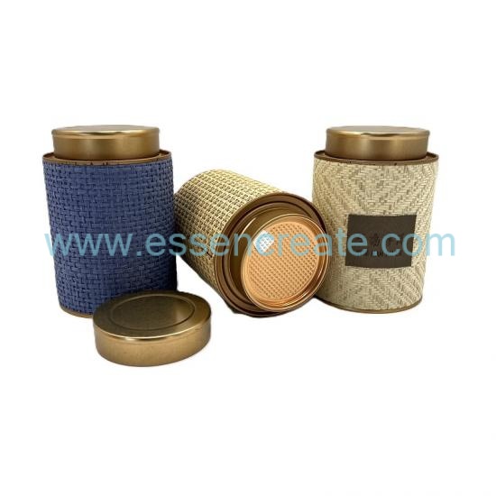 Custom Straw Tea Canister