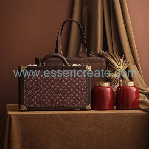 Custom Leather Tea Packaging